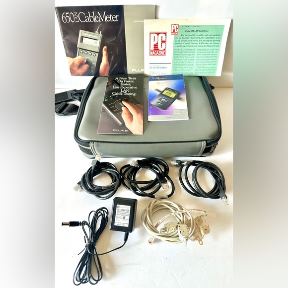 Fluke 650 LAN Cable Meter 650R Remote w/ Case Manual - Picture 11 of 13